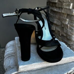 Elegant Black Strappy Heels